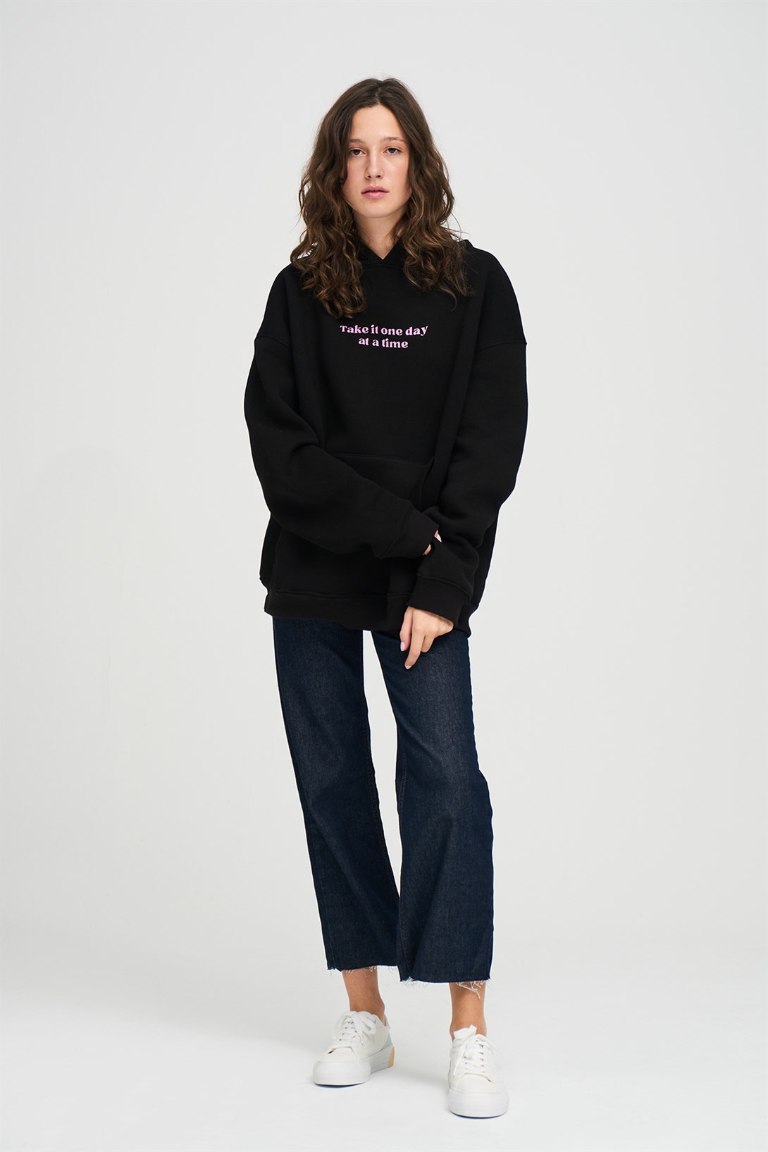 Trendiz Unisex Happy Life Sweatshirt Hoodie
