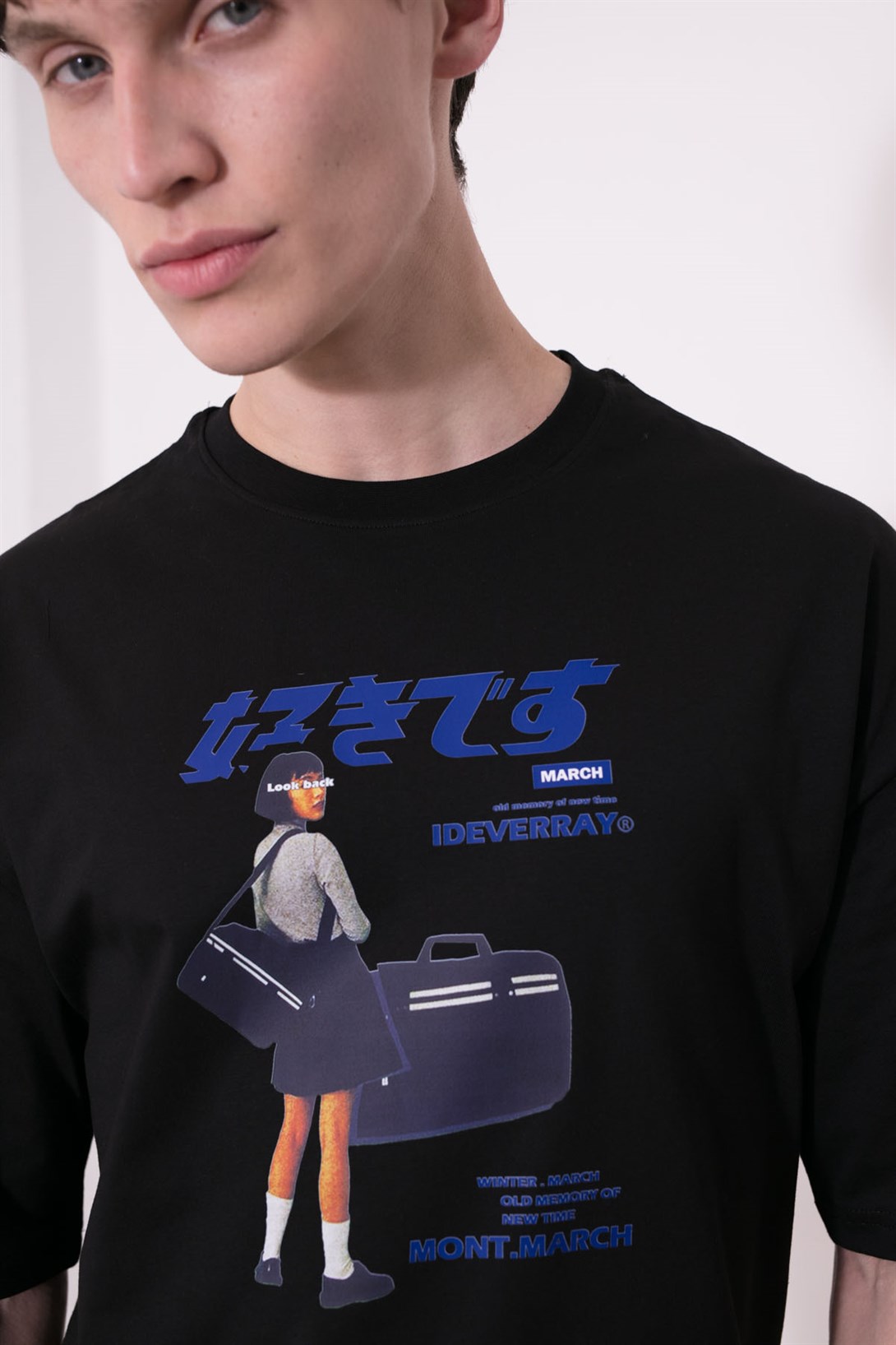 Trendiz Unisex Harajuku Girl Siyah Tshirt