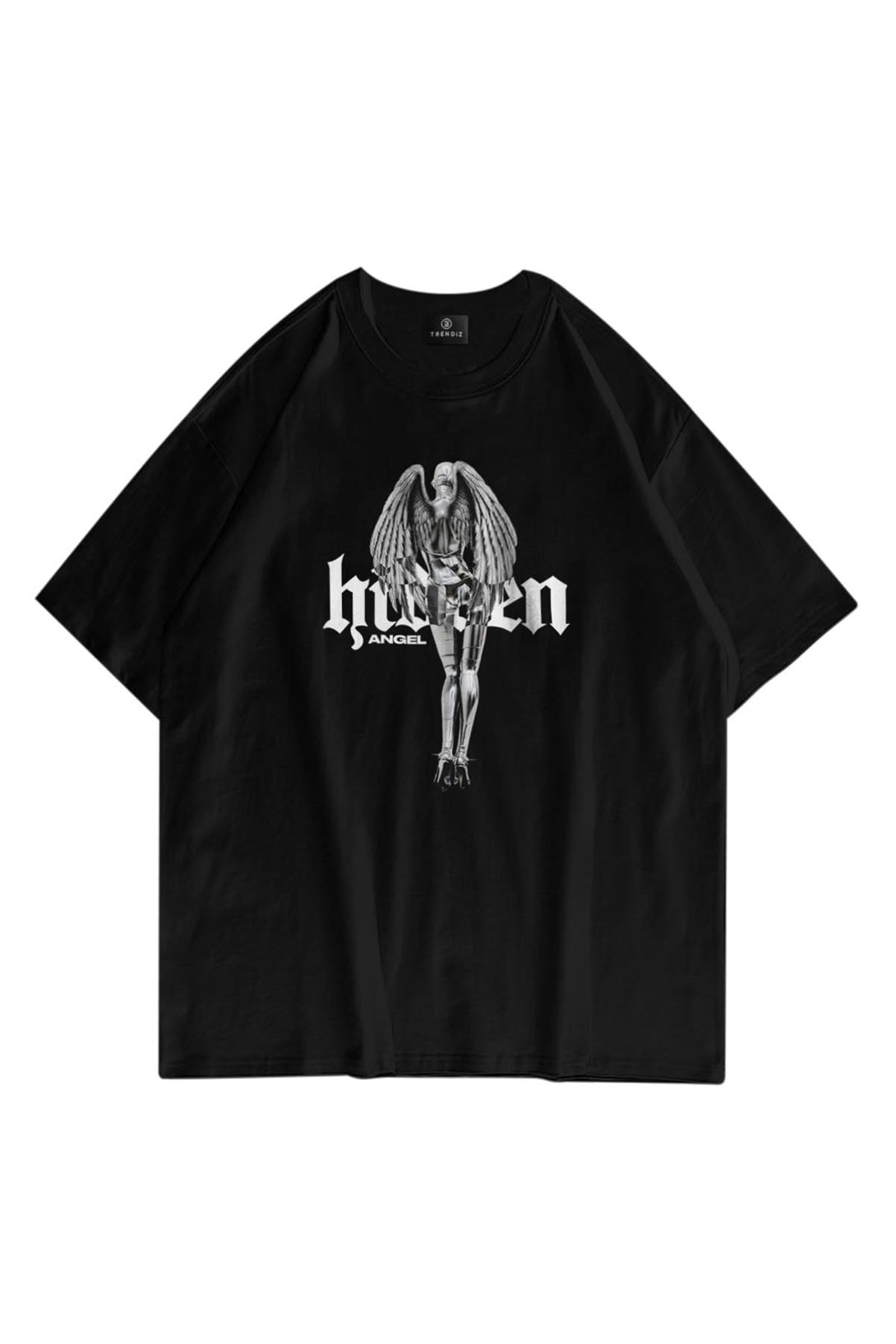 Trendiz Unisex Hidden Siyah Tshirt
