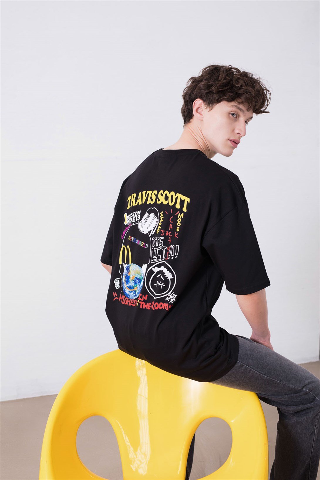 Trendiz Unisex Highest in The Room Siyah Tshirt