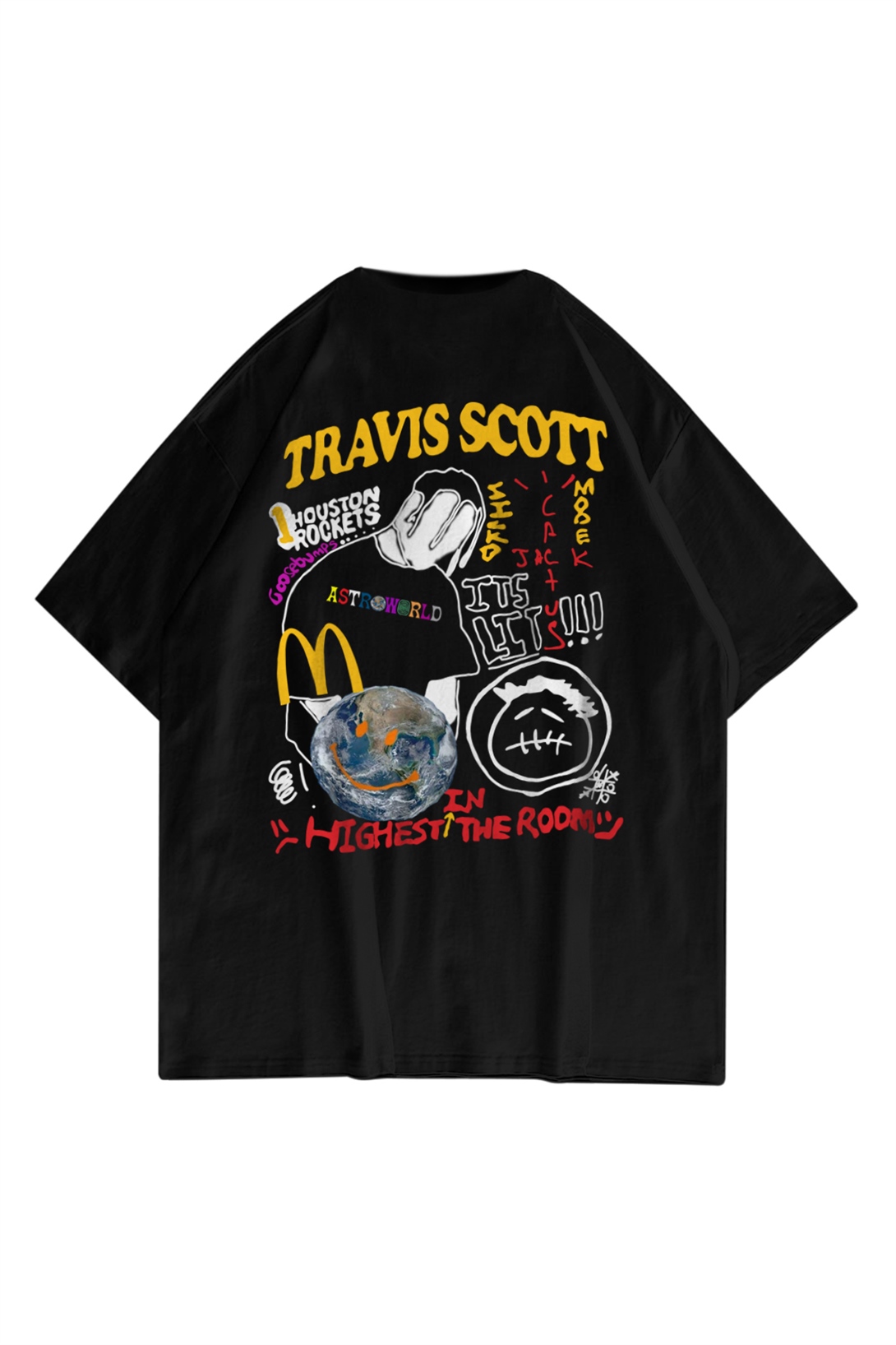 Trendiz Unisex Highest in The Room Siyah Tshirt