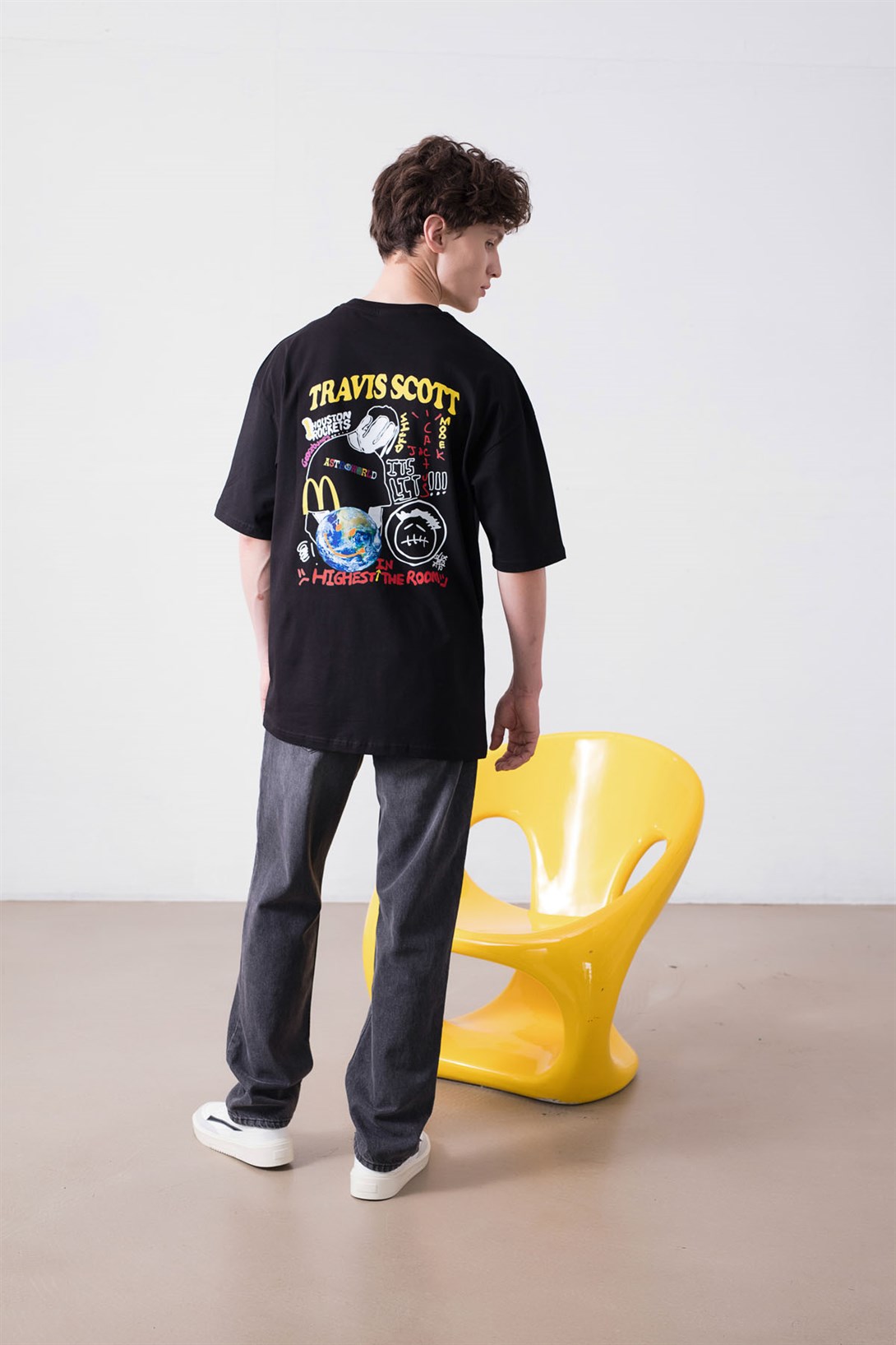 Trendiz Unisex Highest in The Room Siyah Tshirt