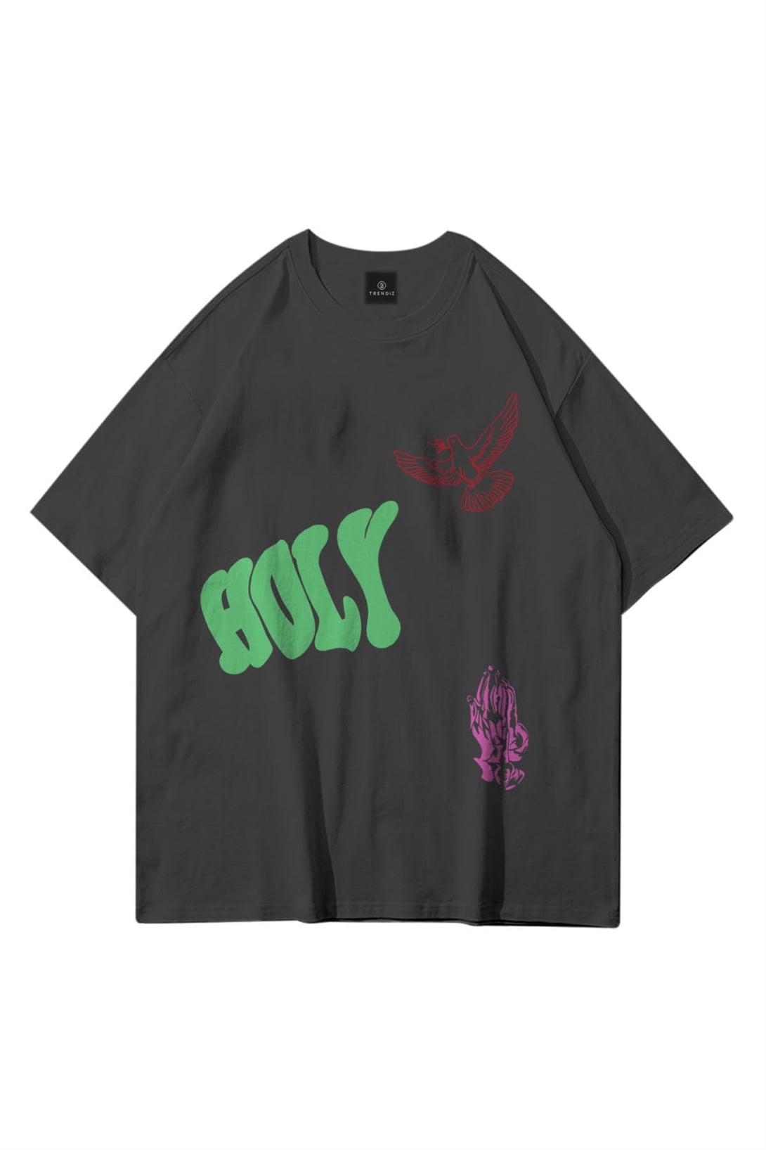 Trendiz Unisex Holy Antrasit Tshirt