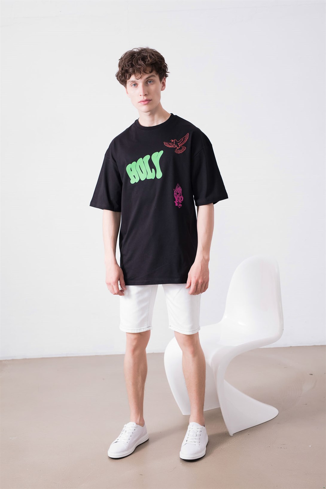 Trendiz Unisex Holy Siyah Tshirt