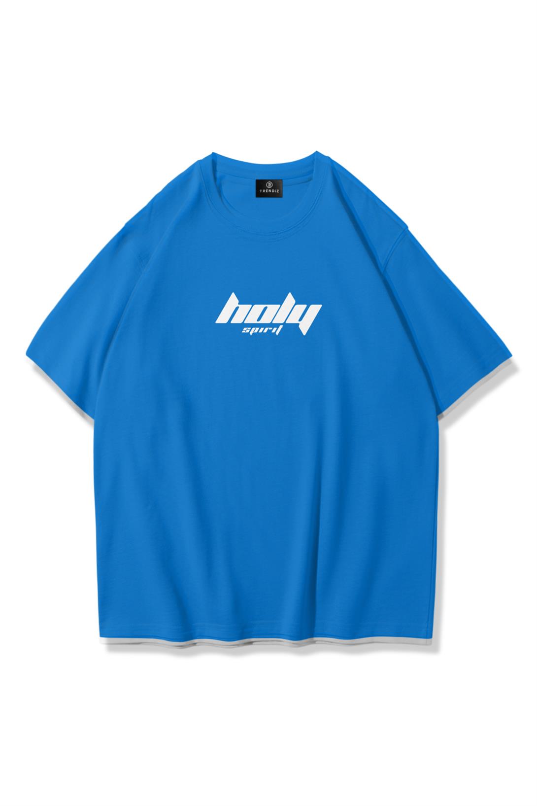Trendiz Unisex Holy Spirit Tshirt Mavi