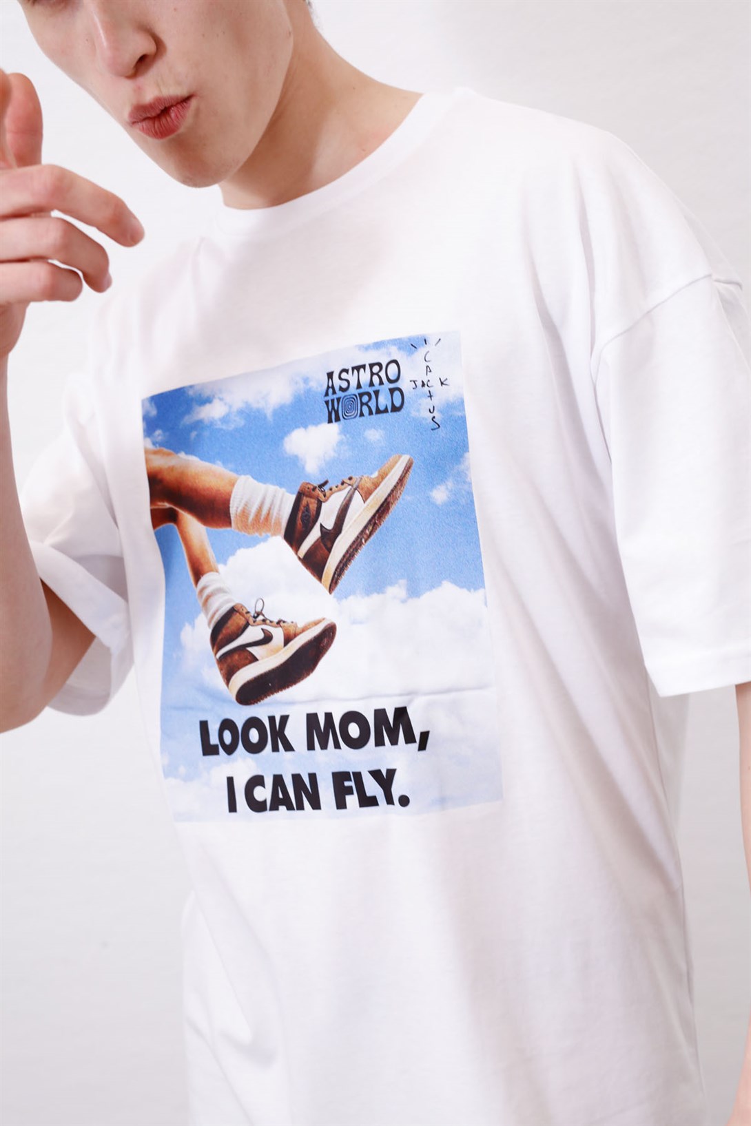 Trendiz Unisex I Can Fly Air Beyaz Tshirt