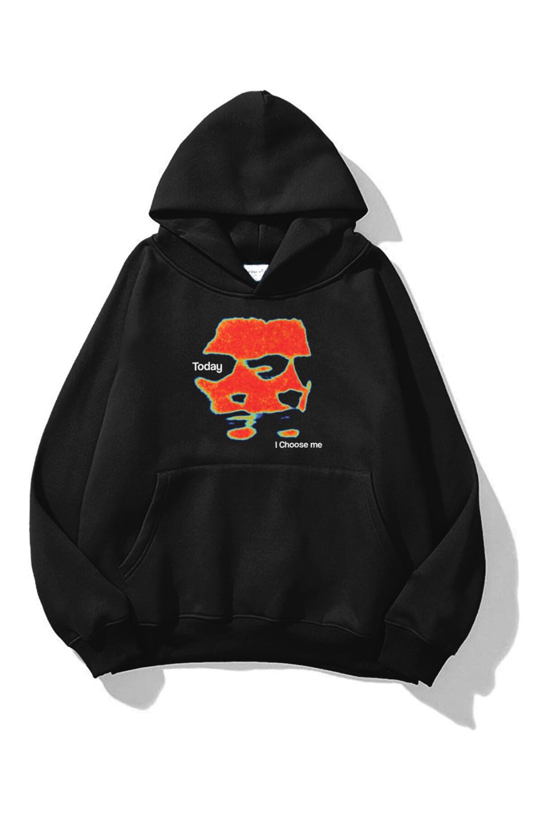 Trendiz Unisex I Choose Me Sweatshirt Siyah