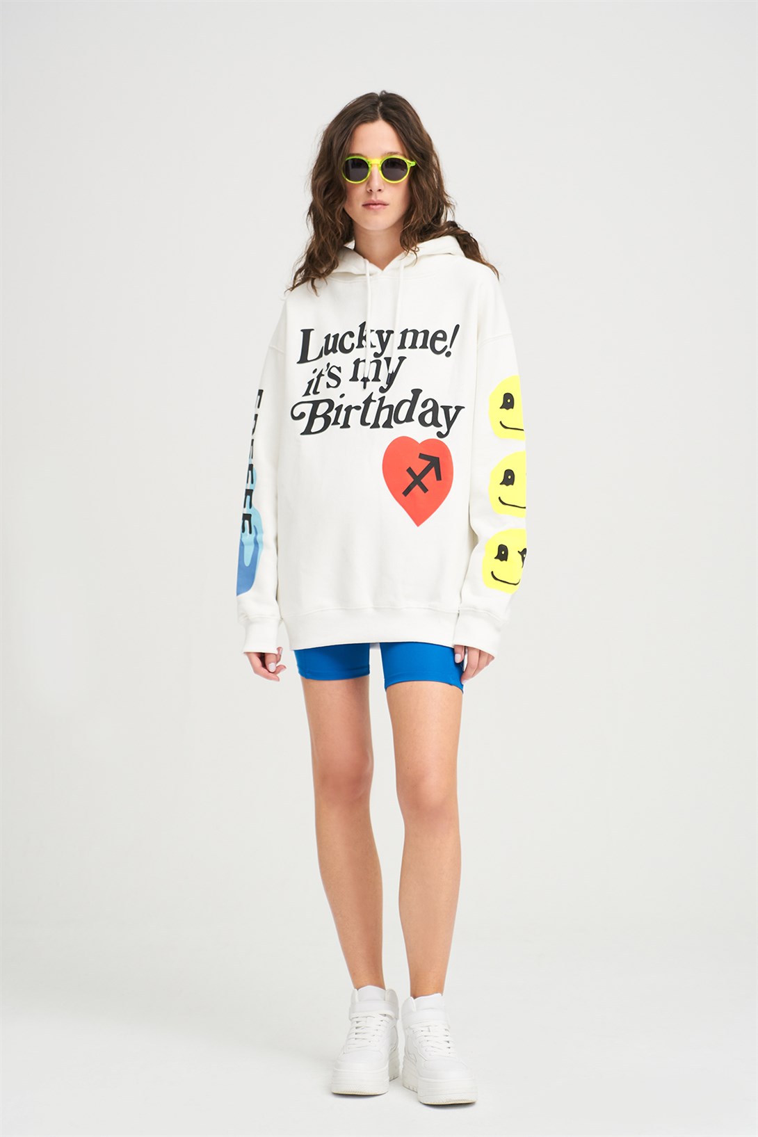 Trendiz Unisex Its My Birthday Beyaz Sweatshirt Hoodie