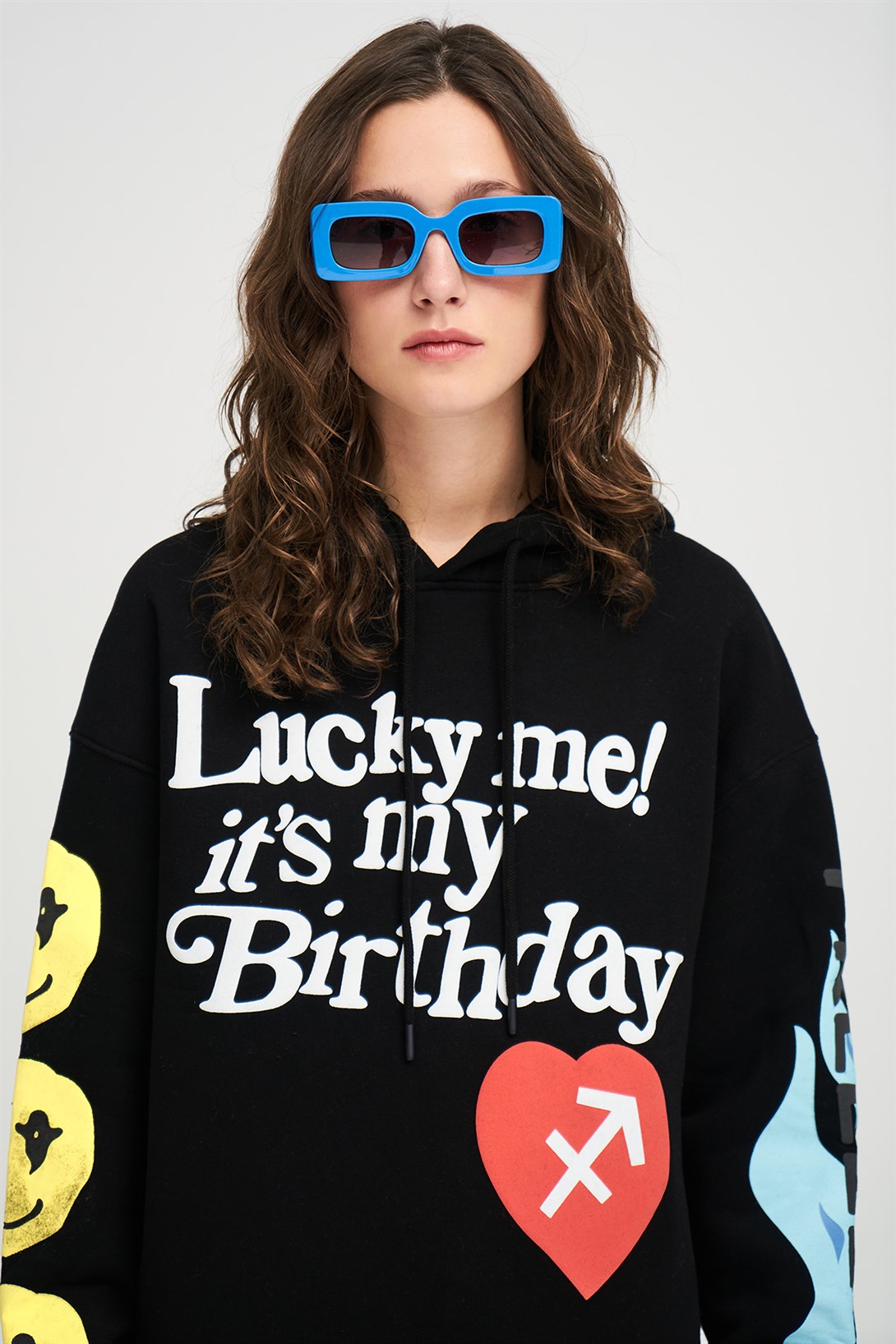 Trendiz Unisex Its My Birthday Siyah Sweatshirt Hoodie