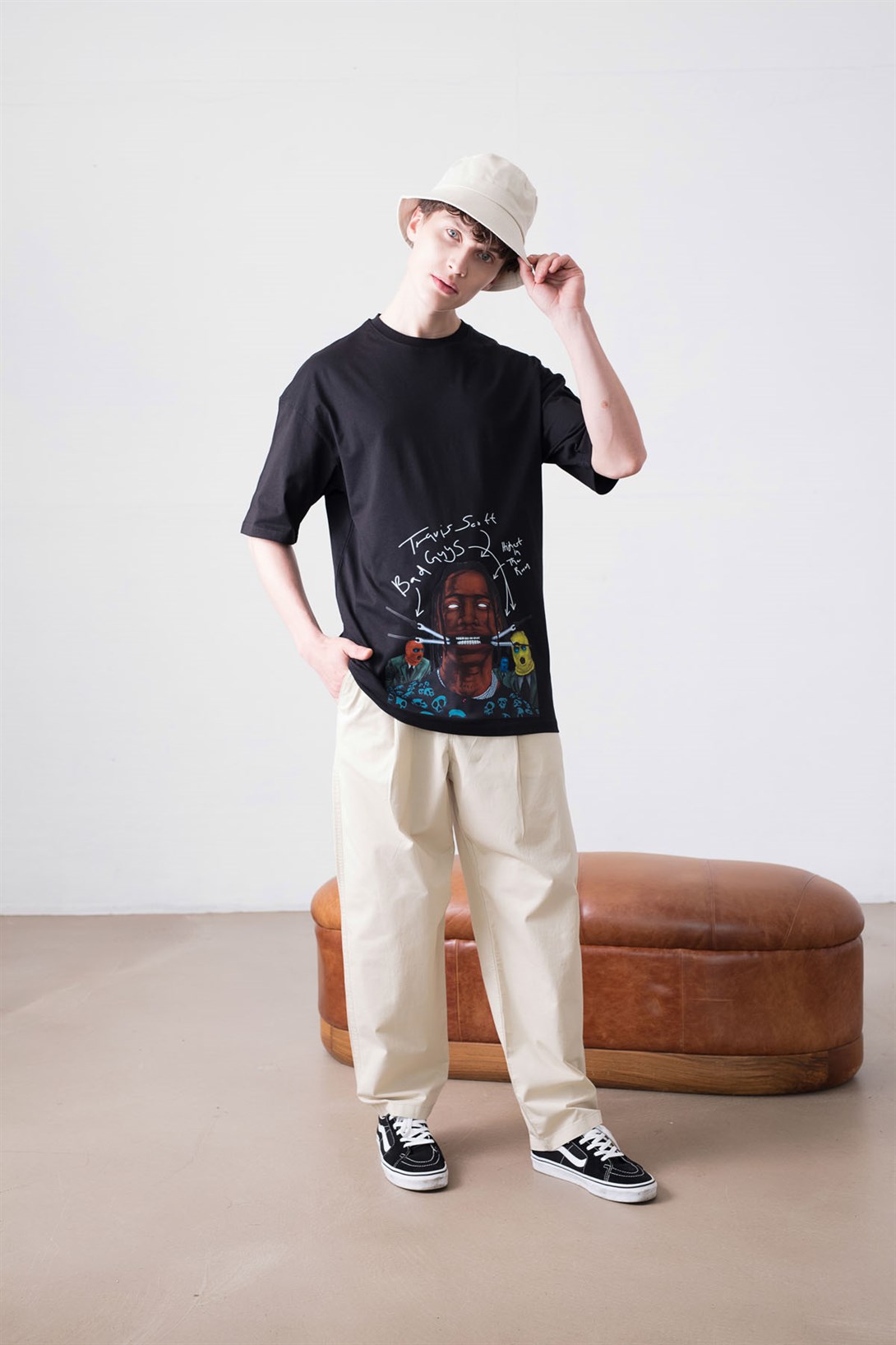 Trendiz Unisex Jackboys Travis Scott Siyah Tshirt