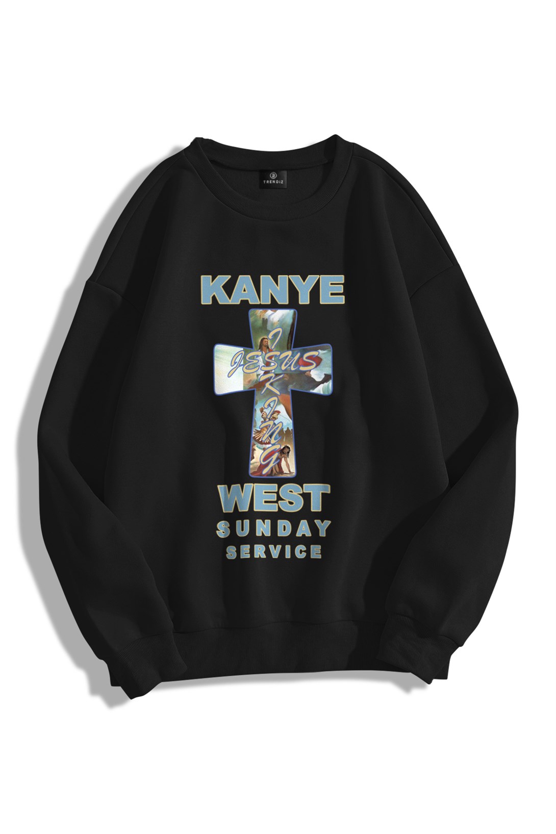 Trendiz Unisex Kanye Sunday Service Bisiklet Yaka Sweatshirt Hoodie
