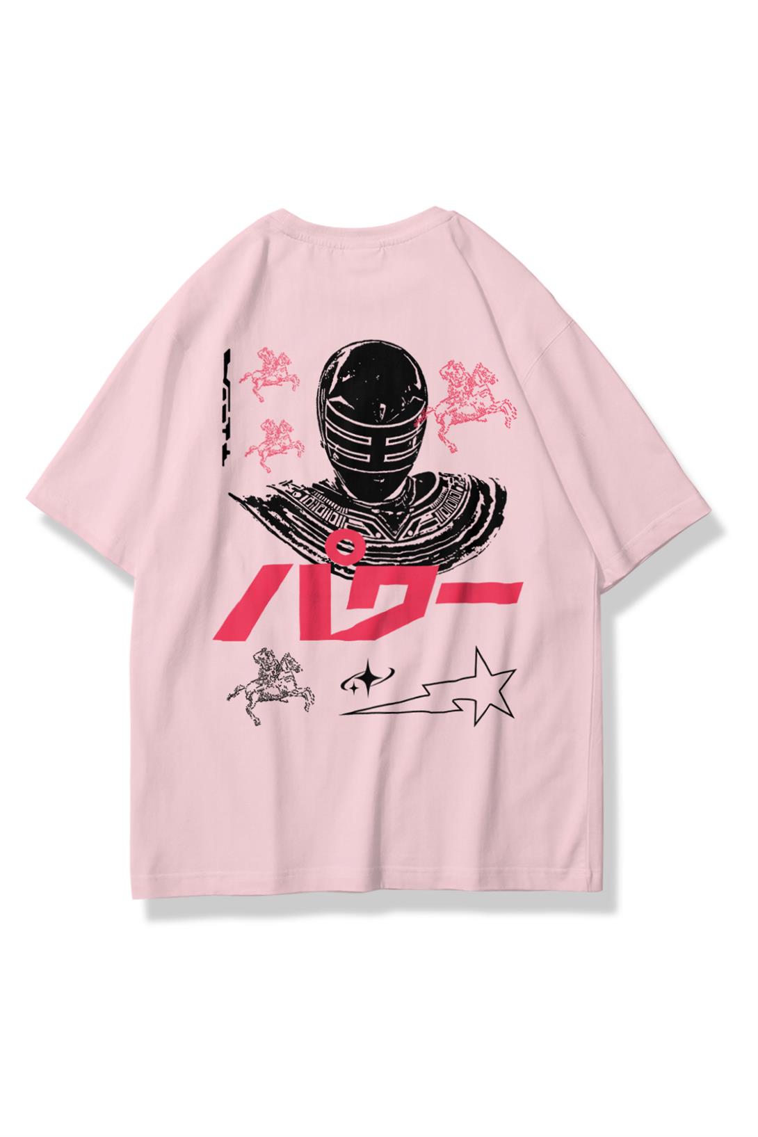 Trendiz Unisex Kask Tshirt Pembe