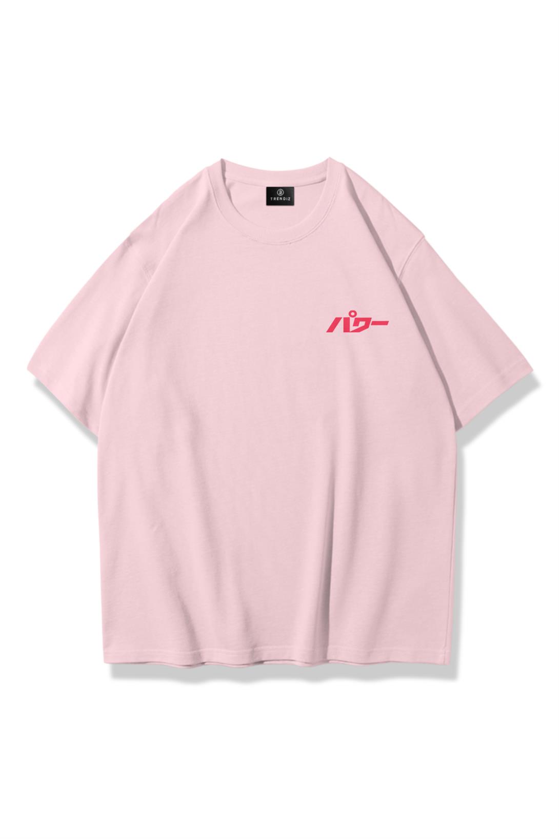 Trendiz Unisex Kask Tshirt Pembe