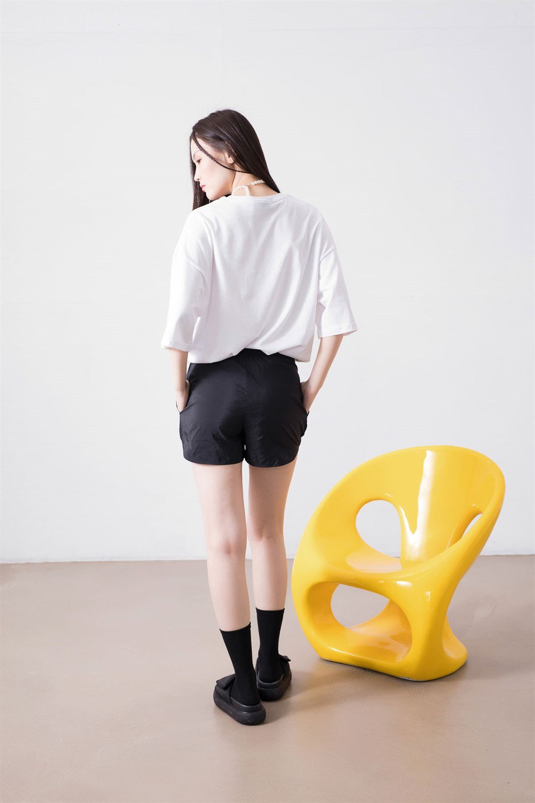 Trendiz Unisex Kemik Kalp Beyaz Tshirt