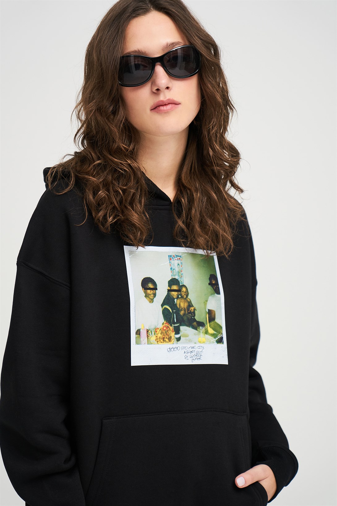 Trendiz Unisex Kendrick Lamar m.A.A.d City Siyah Sweatshirt Hoodie