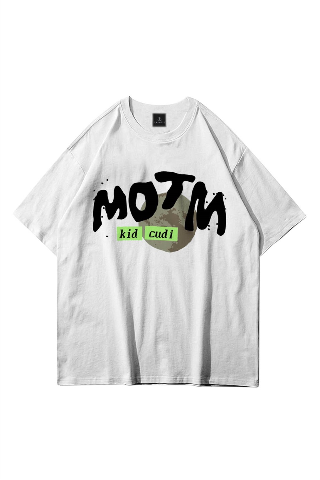 Trendiz Unisex Kid Cudi Man of the Moon 3 Beyaz Tshirt