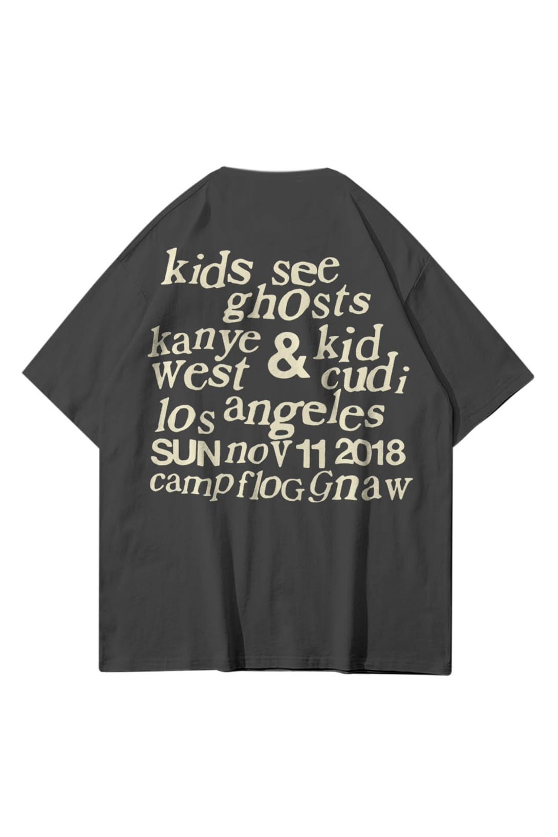 Trendiz Unisex KSG Kids See Ghosts Antrasit Tshirt