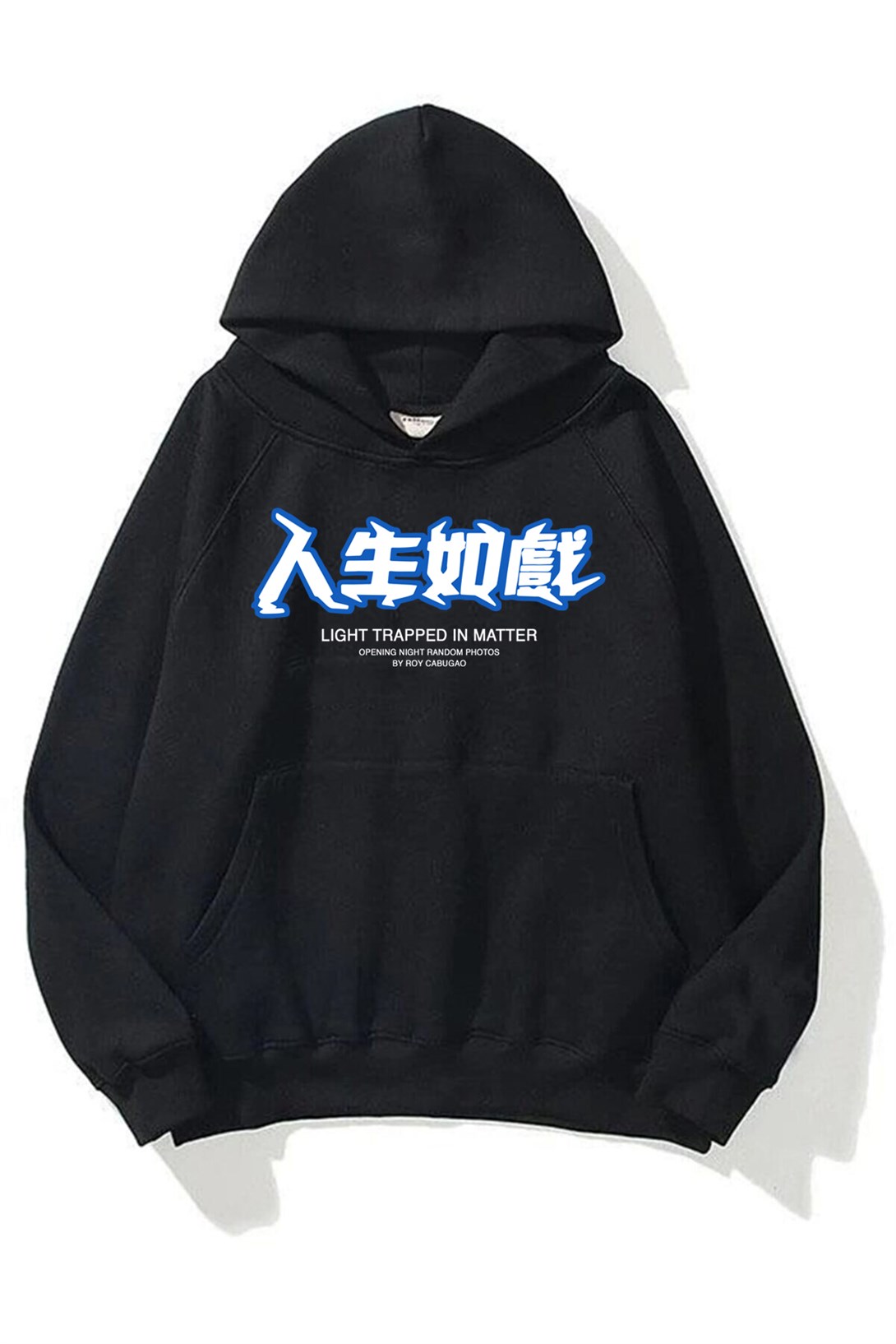 Trendiz Unisex Light Trapped in Matter Siyah Sweatshirt Hoodie