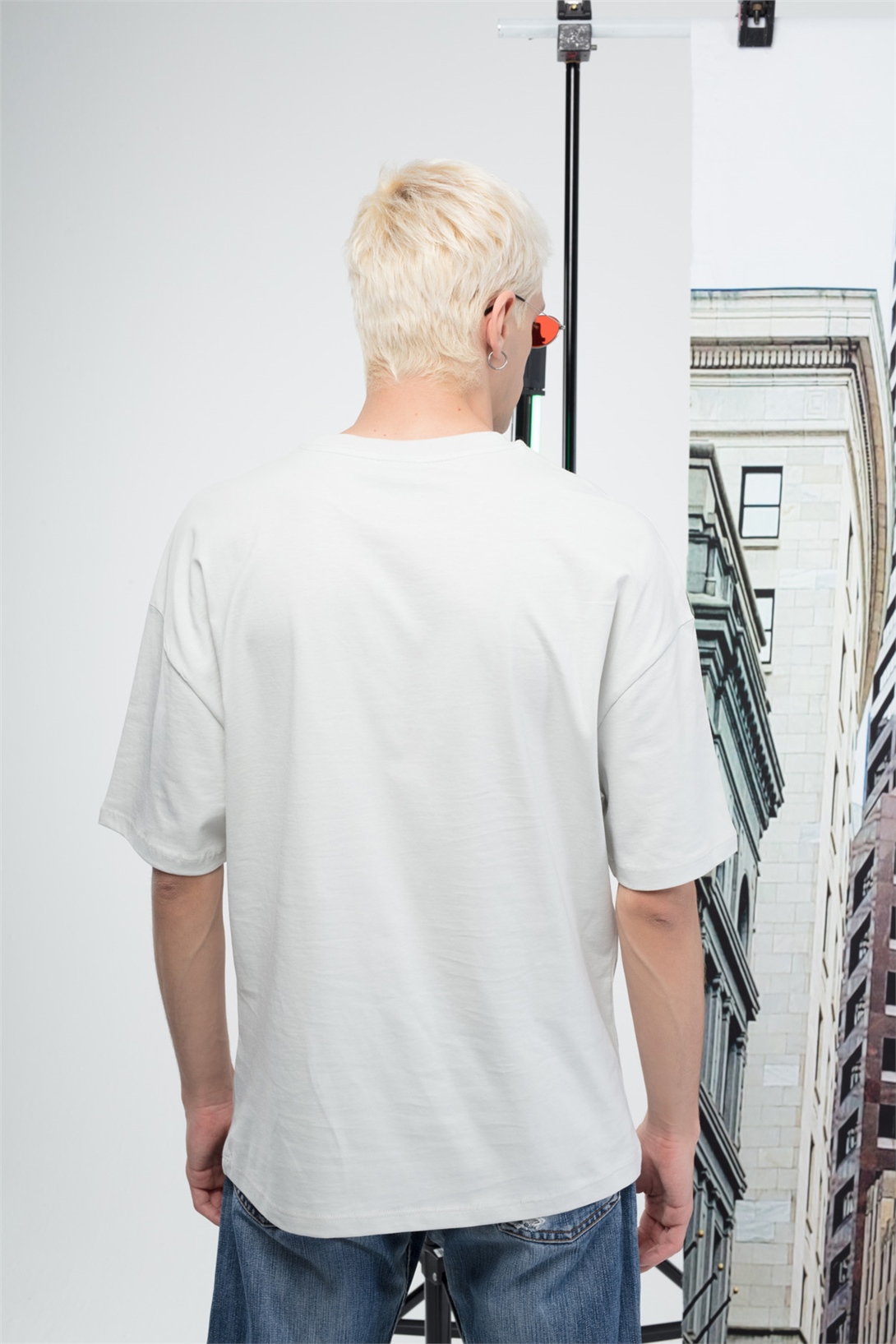 Trendiz Erkek Los Angeles Tshirt Taş Rengi