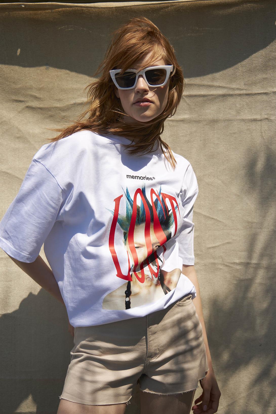 Trendiz Unisex Lost Memories Tshirt Beyaz