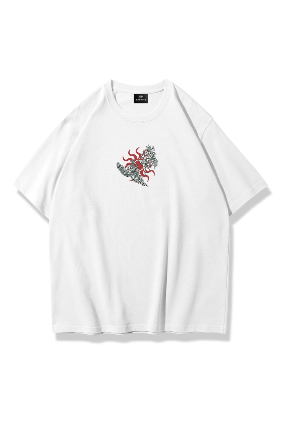 Trendiz Unisex Lovers Tshirt Beyaz