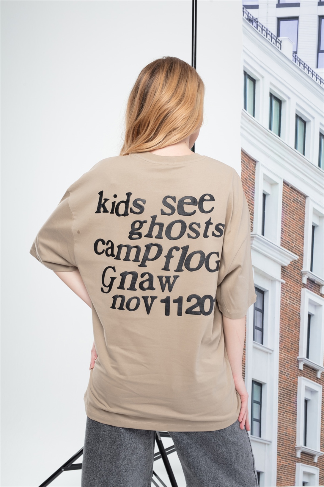 Trendiz Kadın Luckyme Bej Tshirt