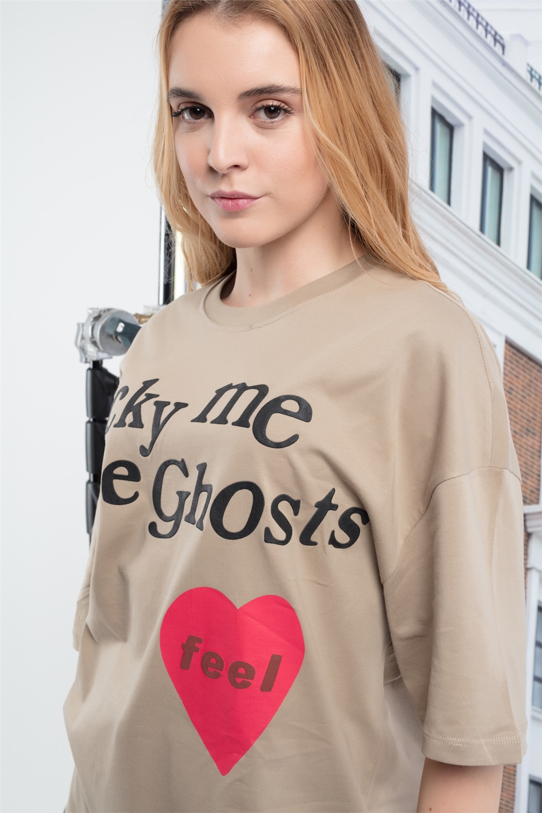 Trendiz Kadın Luckyme Bej Tshirt