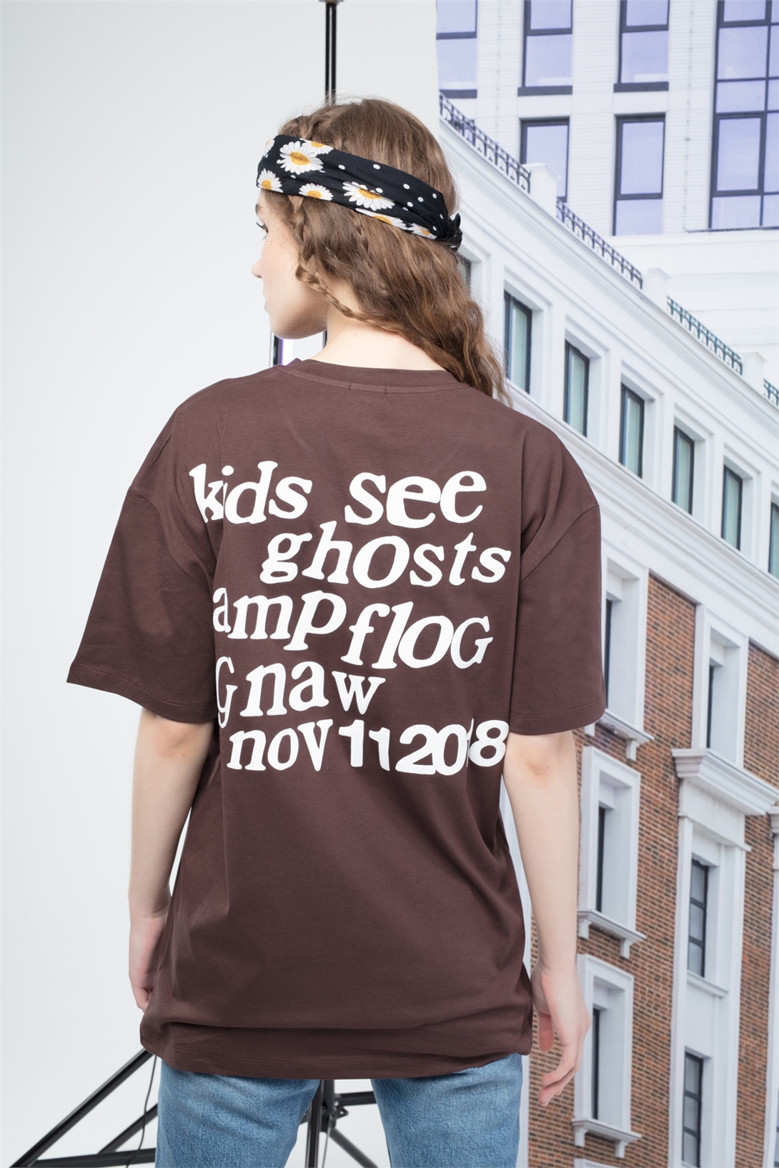 Trendiz Kadın Luckyme Kahverengi Tshirt