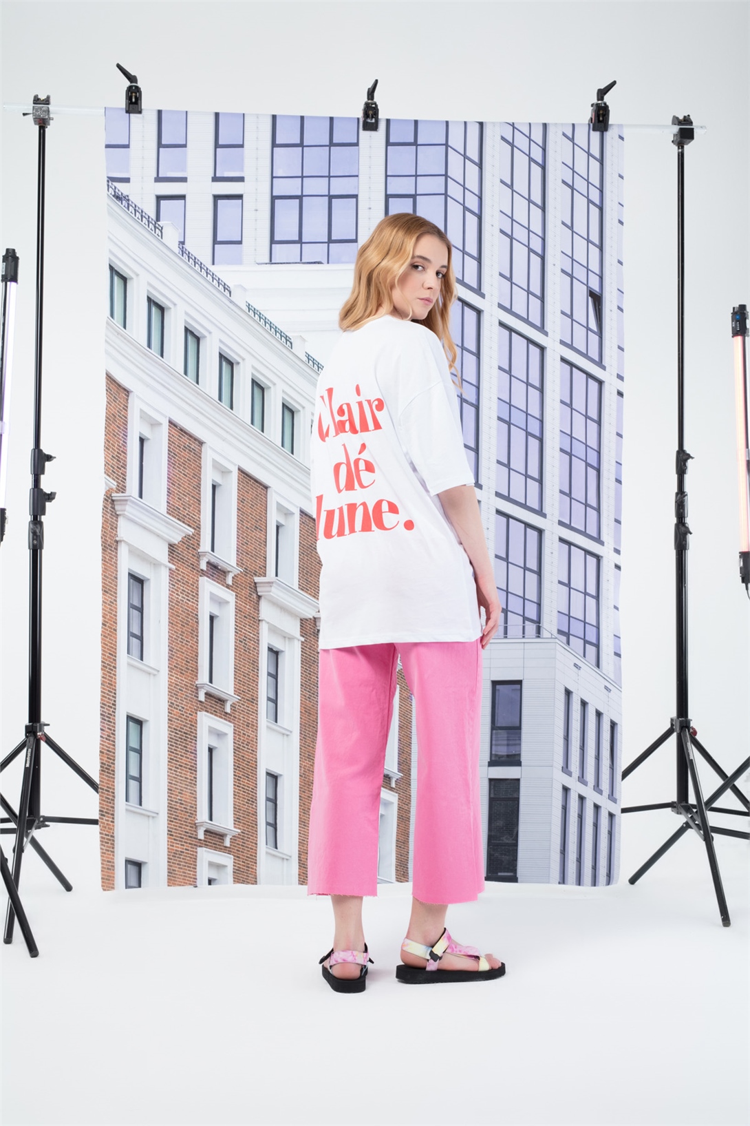 Trendiz Kadın Lune Tshirt Beyaz