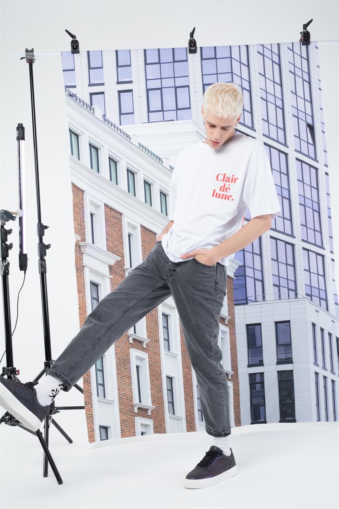 Trendiz Erkek Lune Tshirt Beyaz