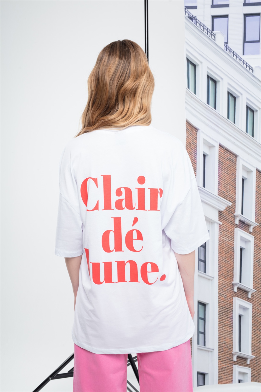 Trendiz Kadın Lune Tshirt Beyaz