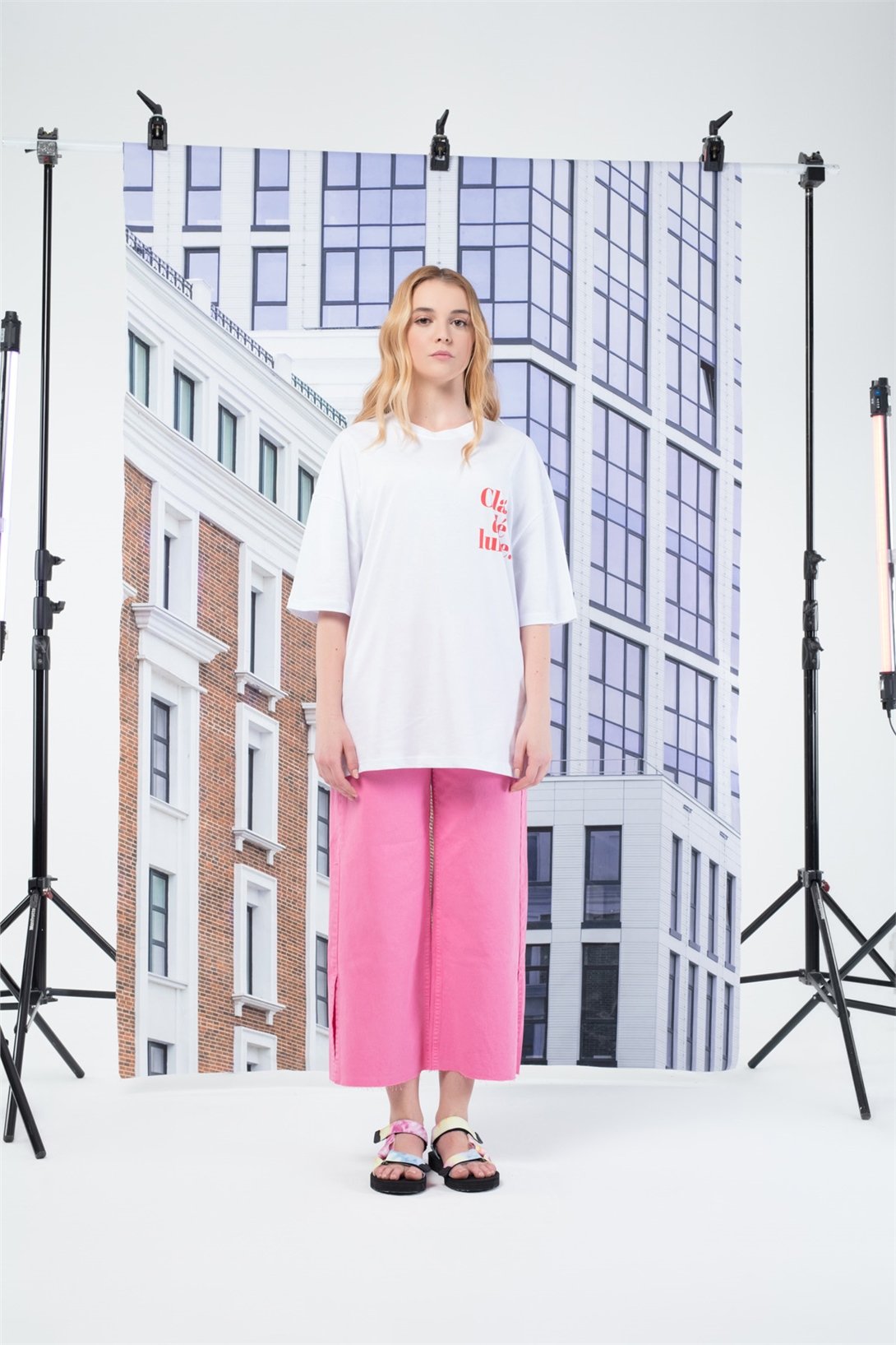 Trendiz Kadın Lune Tshirt Beyaz