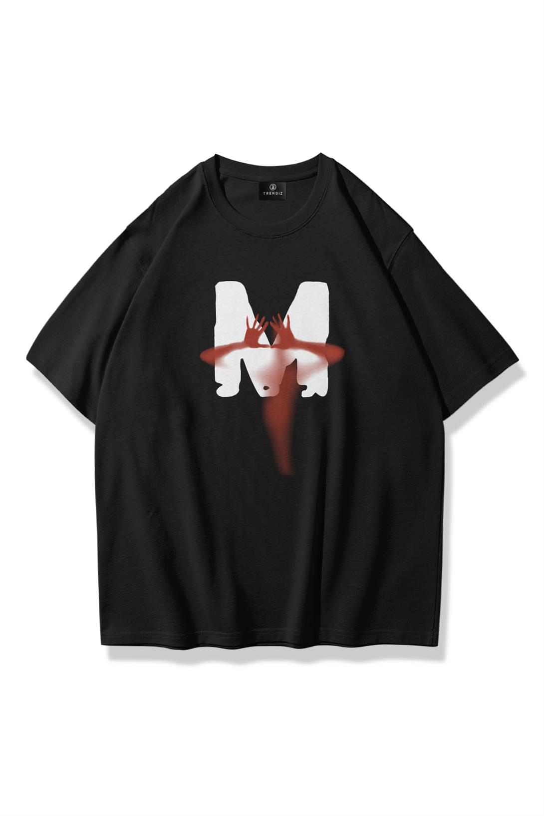 Trendiz Unisex M Ghost Tshirt Siyah