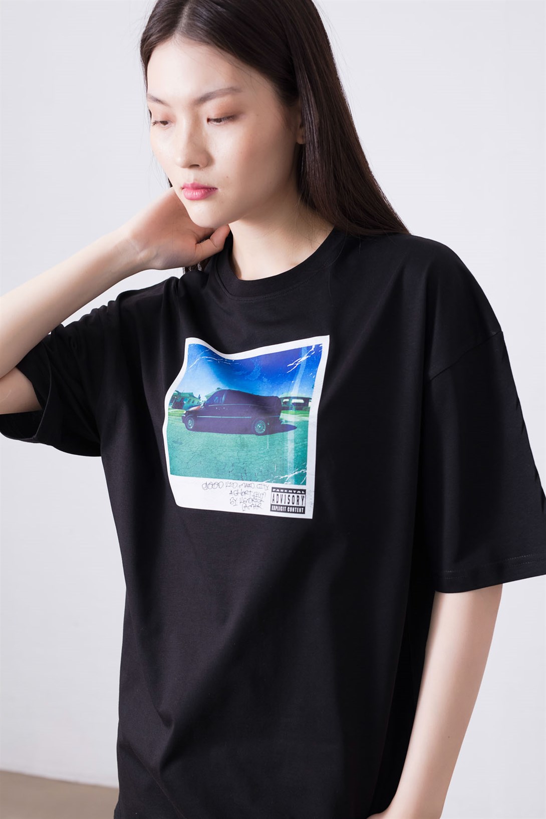 Trendiz Unisex m.A.A.d City Kendrick Lamar  Siyah Tshirt