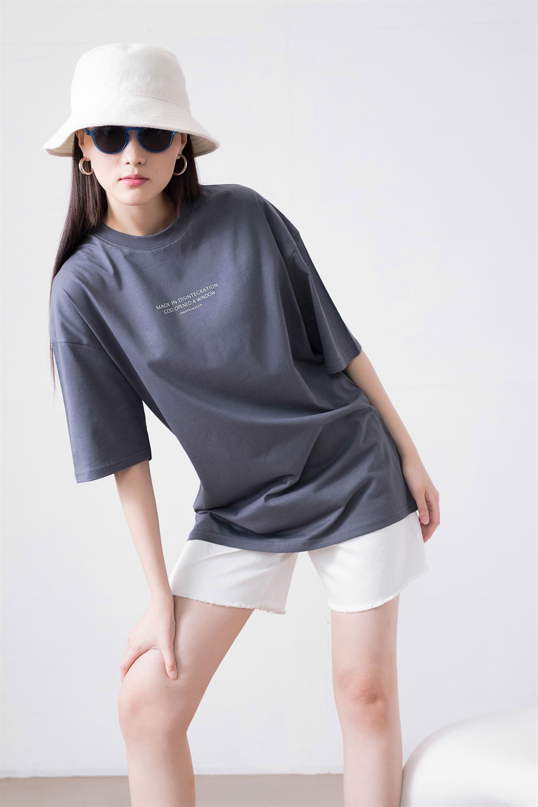 Trendiz Unisex Made in Disintegration Antrasit Tshirt