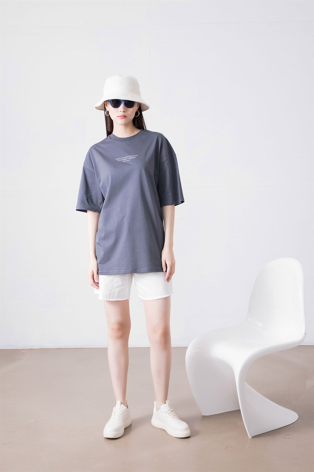 Trendiz Unisex Made in Disintegration Antrasit Tshirt