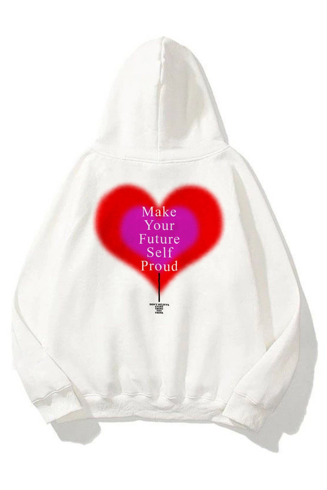 Trendiz Unisex Make Your Future Sweatshirt Hoodie Beyaz