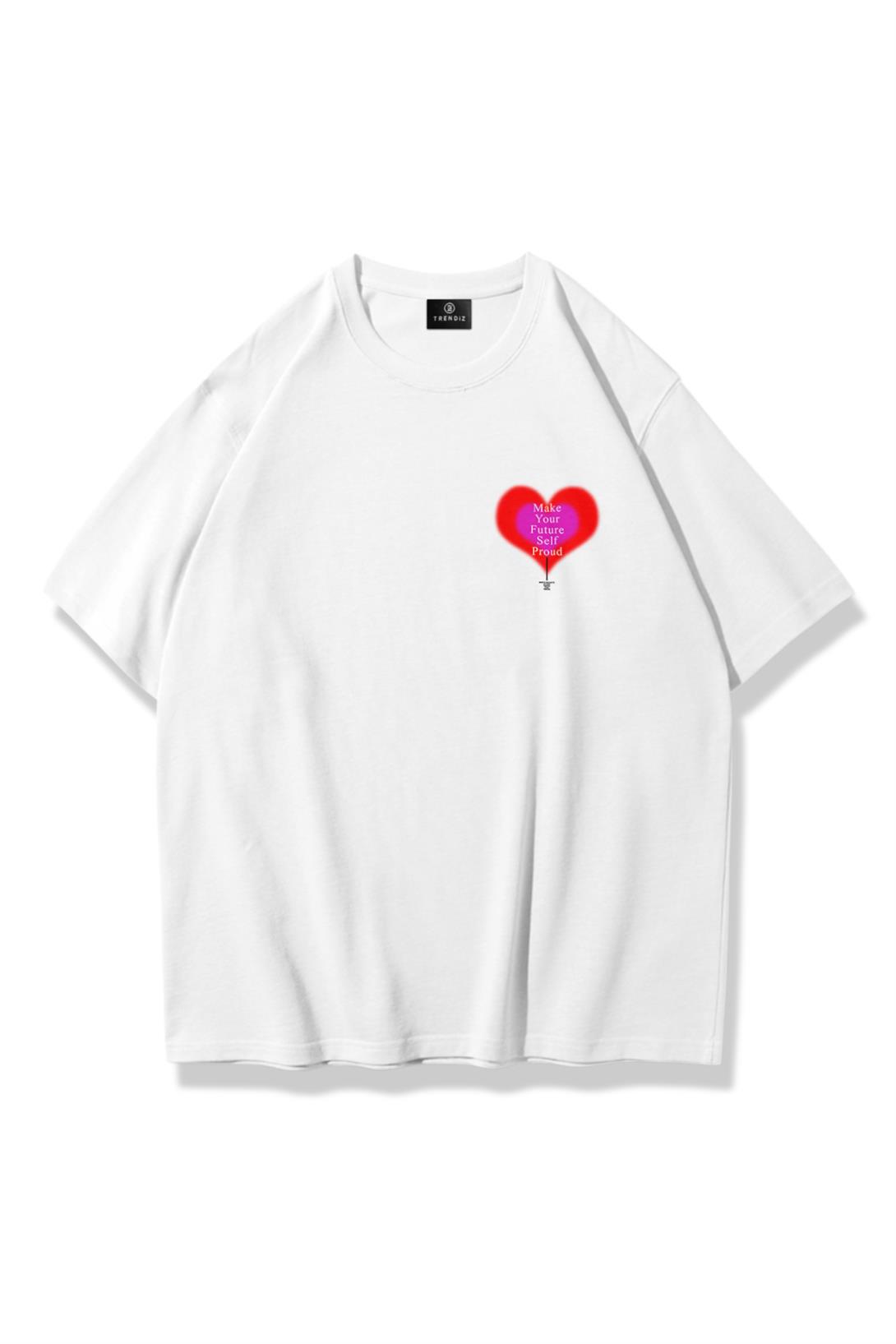 Trendiz Unisex Make Your Future Tshirt Beyaz