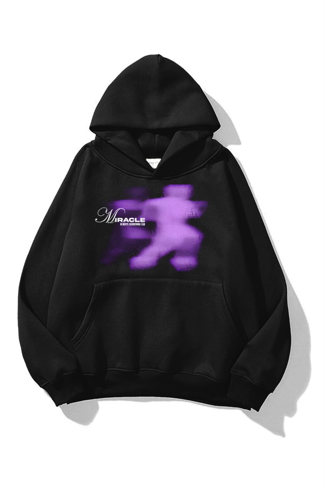 Trendiz Unisex Miracle Sweatshirt Siyah