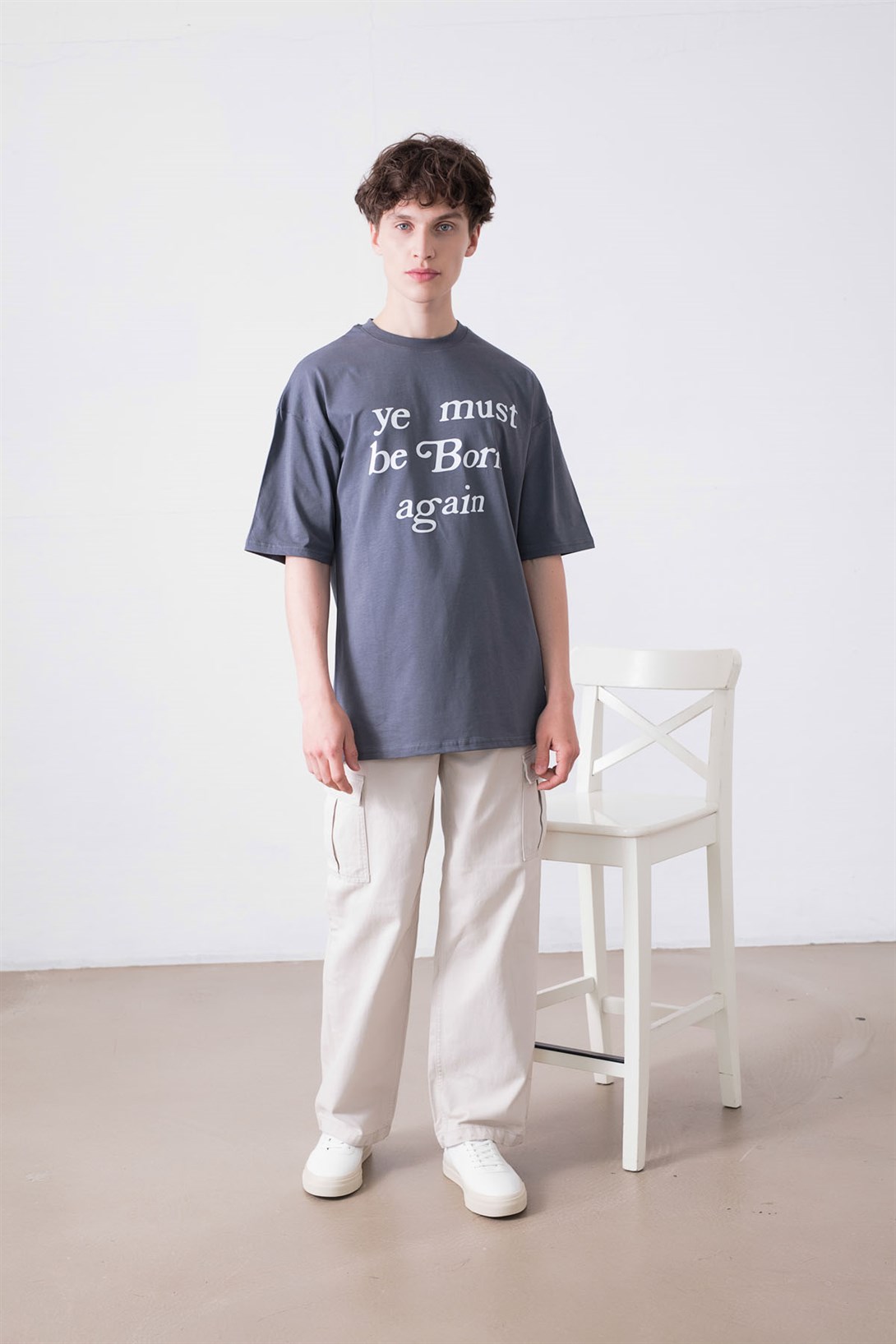 Trendiz Unisex Must be Burn Again Antrasit Tshirt