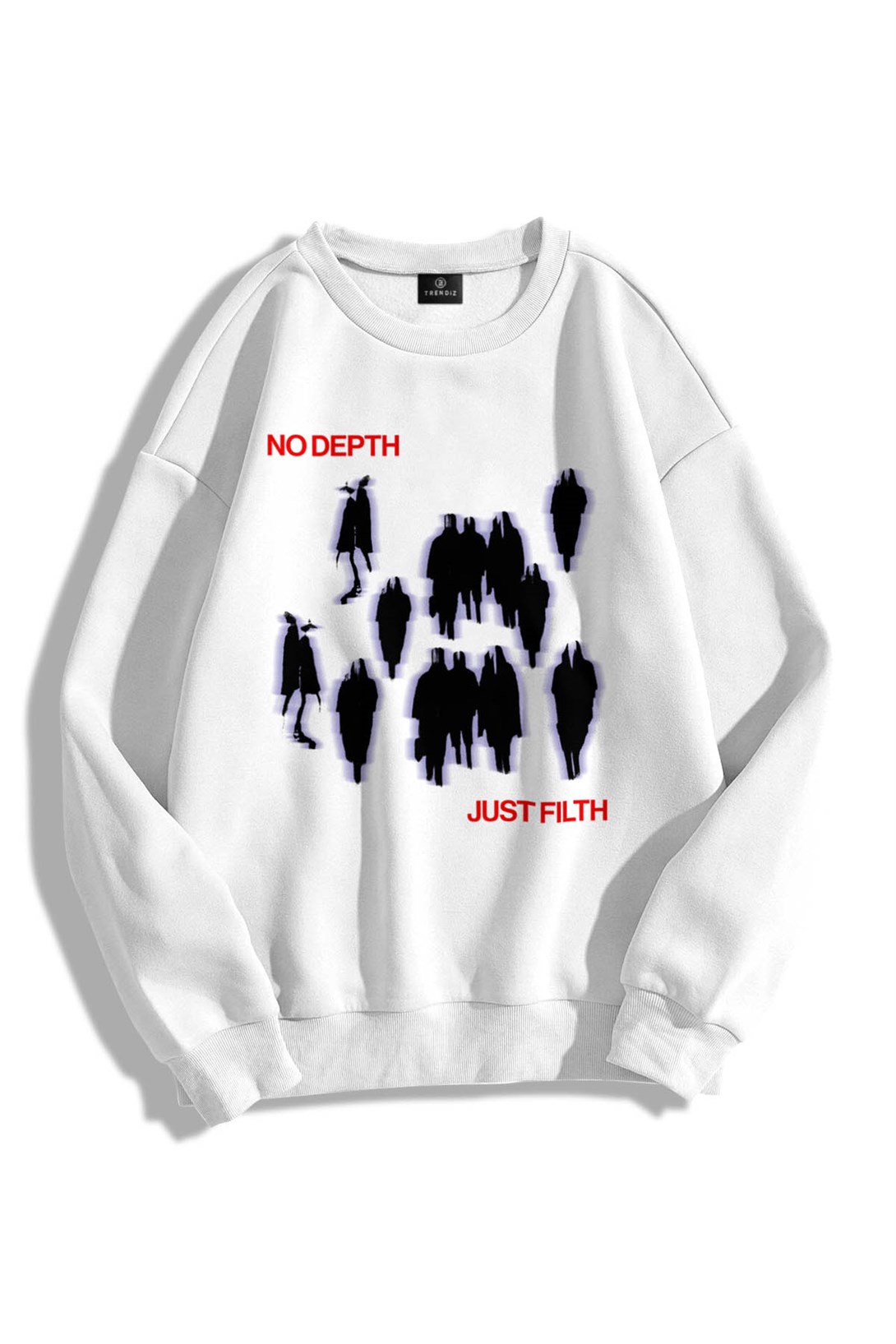 Trendiz Unisex No Depth Bisiklet Yaka Sweatshirt Hoodie