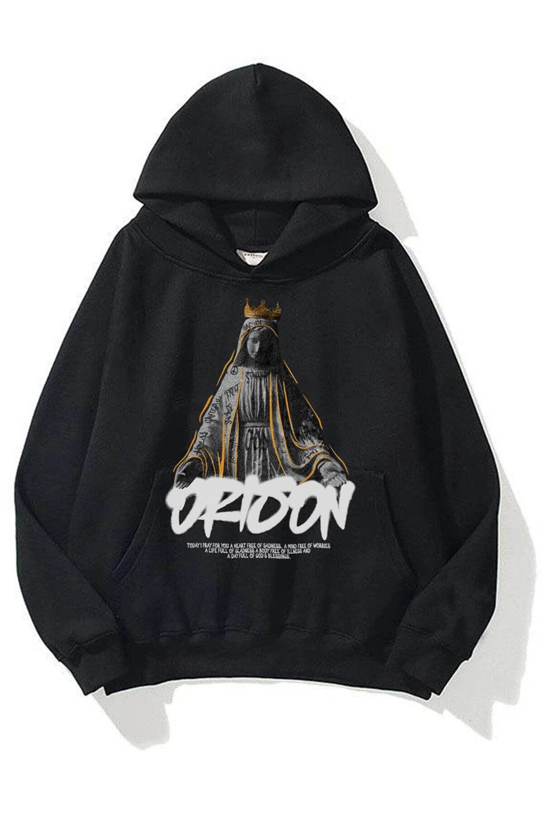 Trendiz Unisex Orison Sweatshirt Hoodie Siyah