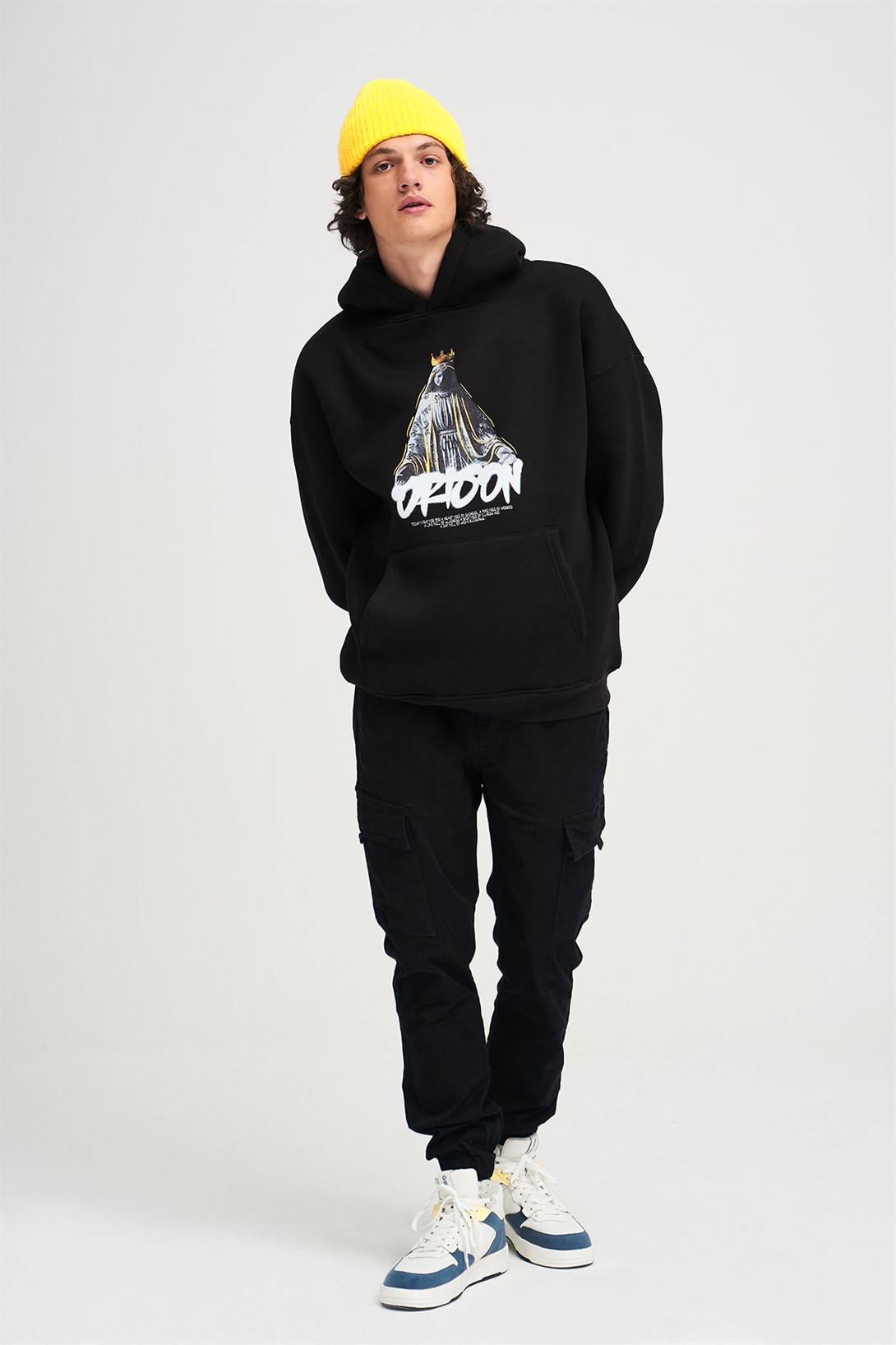 Trendiz Unisex Orison Sweatshirt Hoodie Siyah