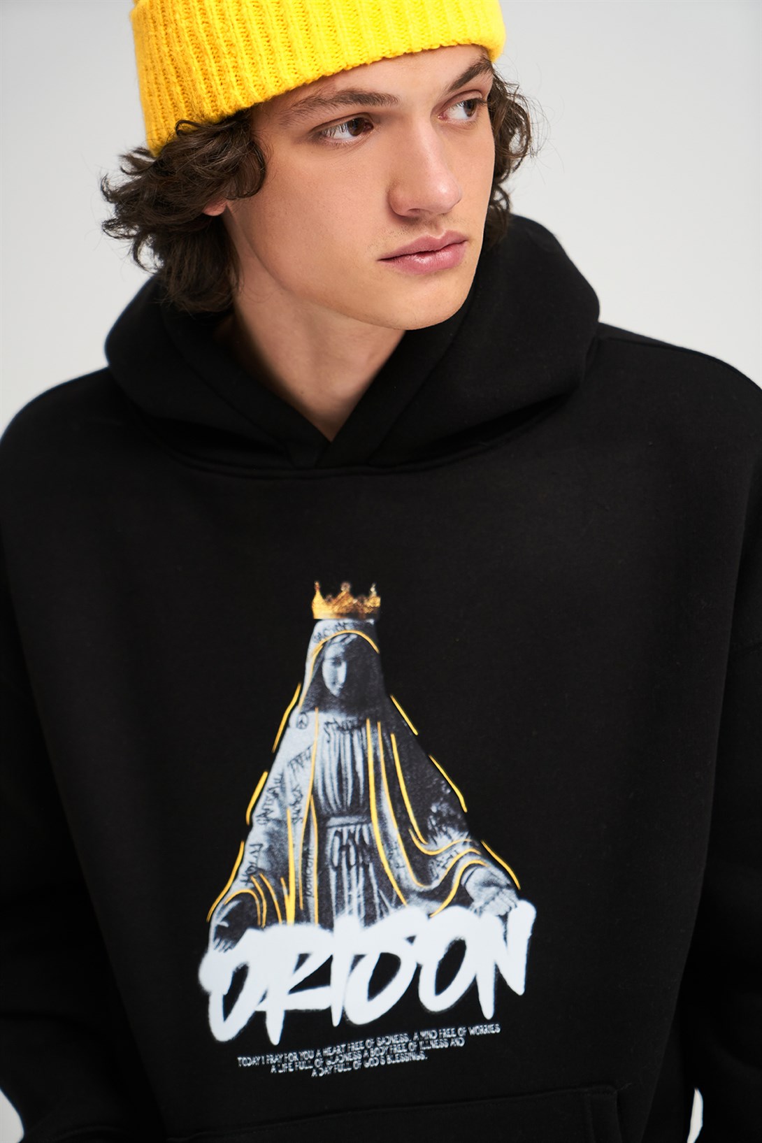 Trendiz Unisex Orison Sweatshirt Hoodie Siyah