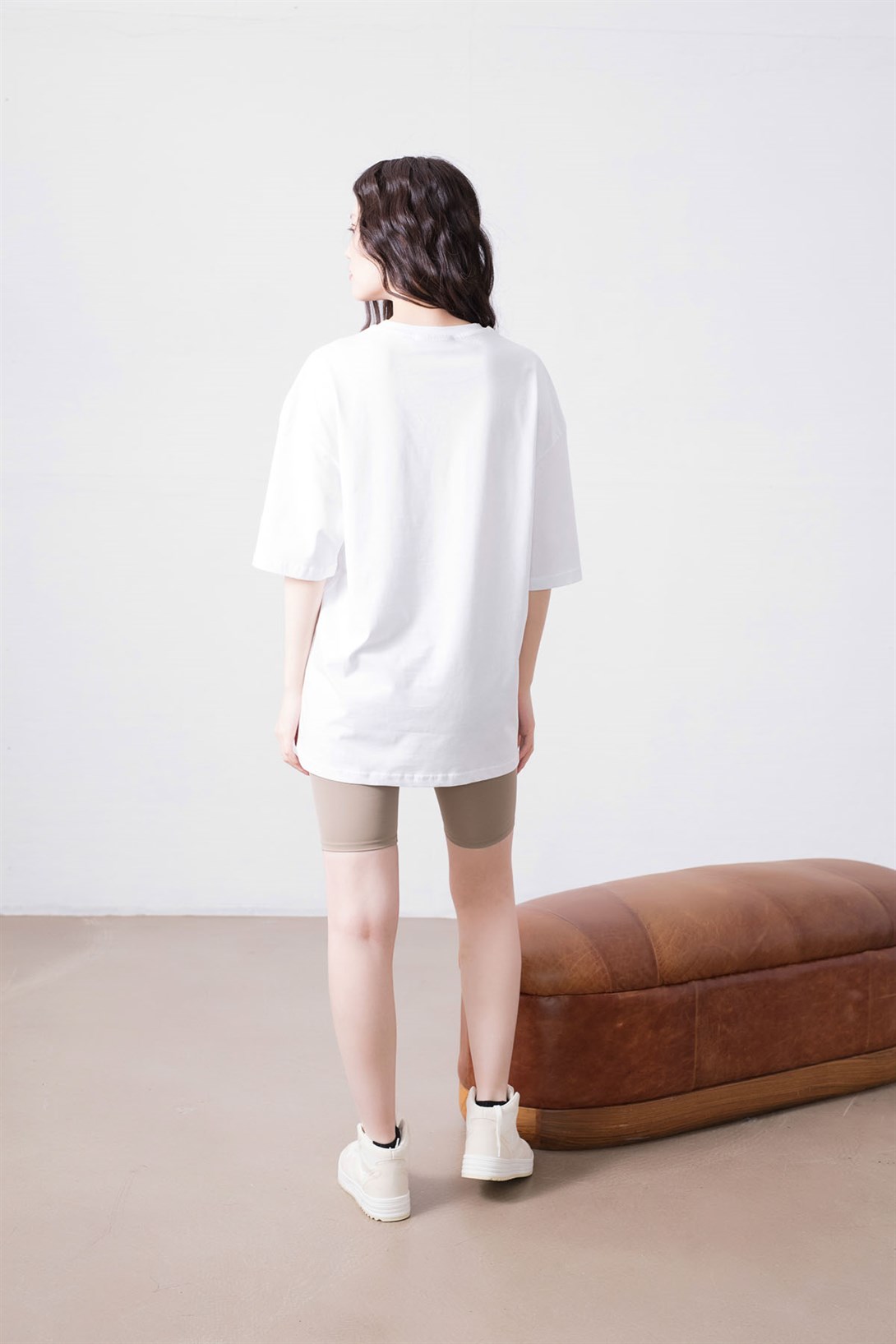 Trendiz Unisex Patates Cactus Jack Beyaz Tshirt