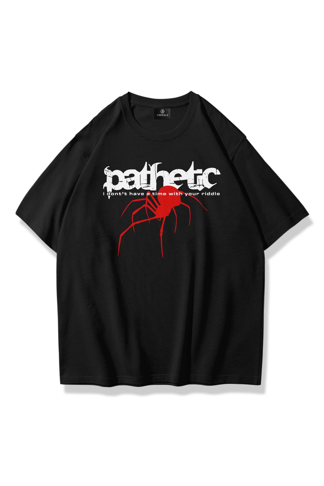 Trendiz Unisex Pathetic Tshirt Siyah