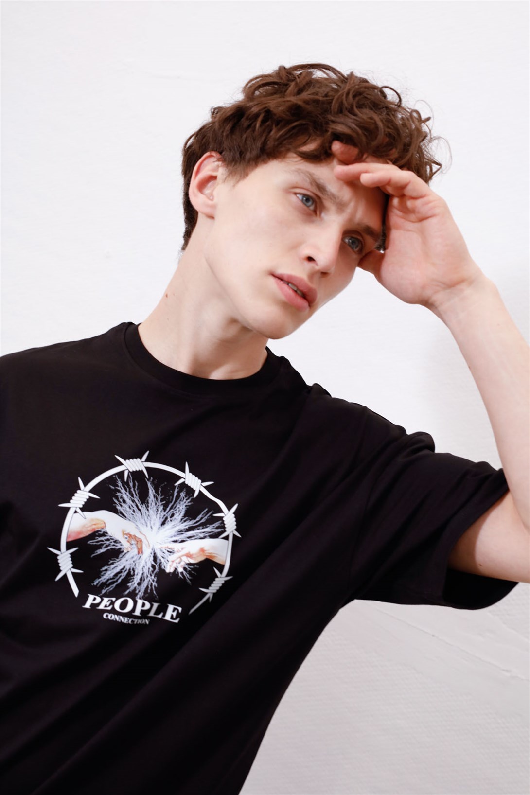Trendiz Unisex People Connection Siyah Tshirt