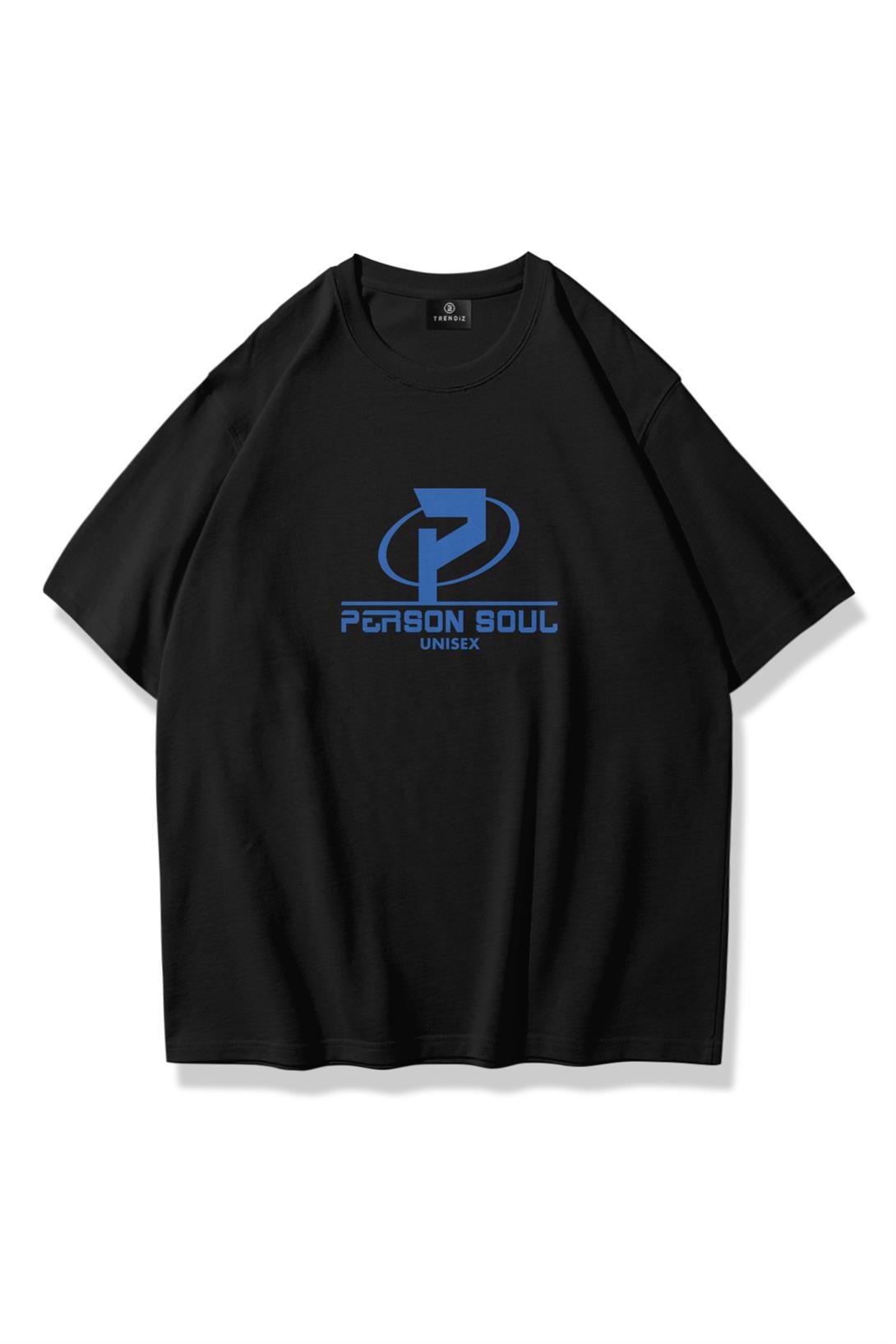 Trendiz Unisex Person Soul Tshirt Siyah