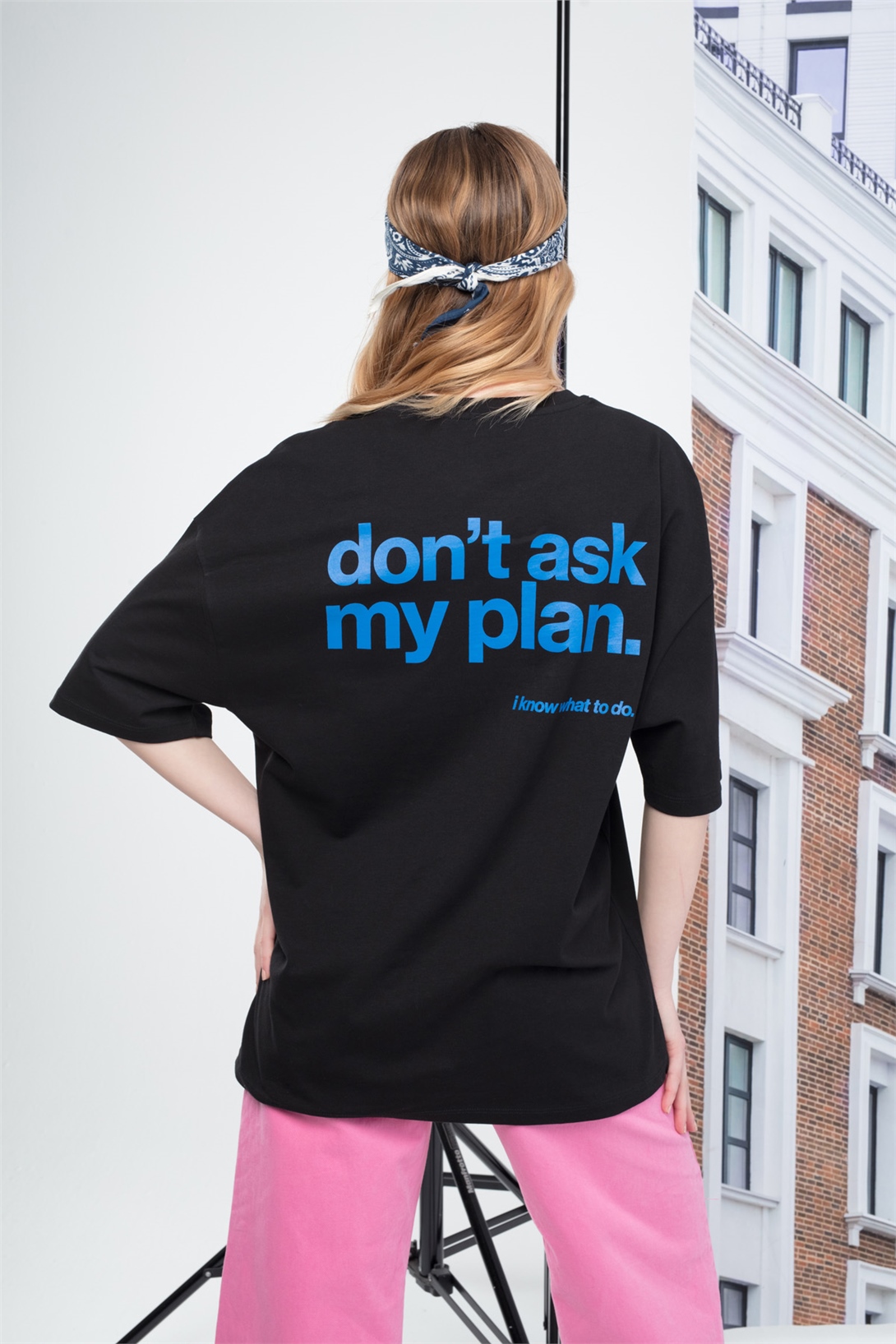 Trendiz Kadın Plan Tshirt Siyah