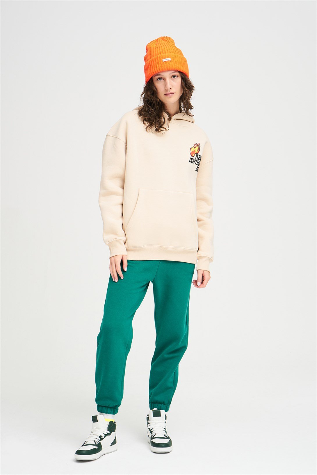 Trendiz Unisex Please Dont Hurt Me Sweatshirt Hoodie Taş